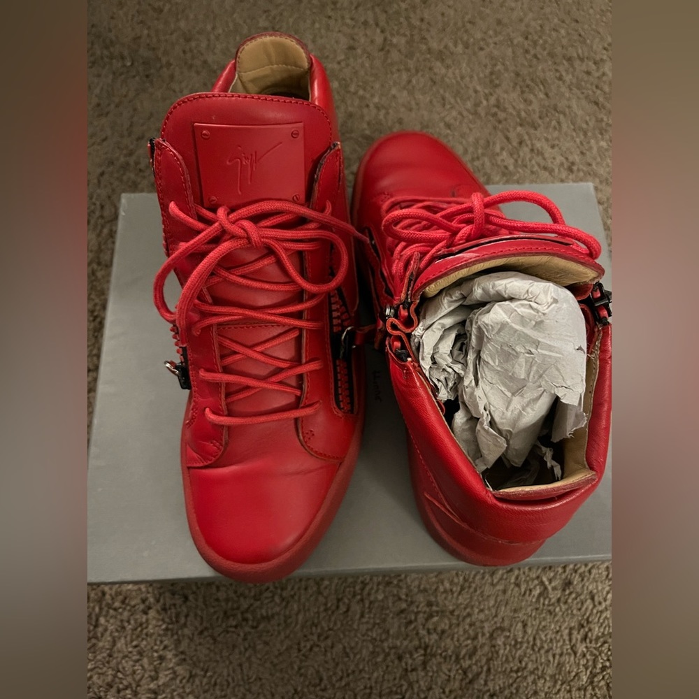 Giuseppe zanotti  red sneakers